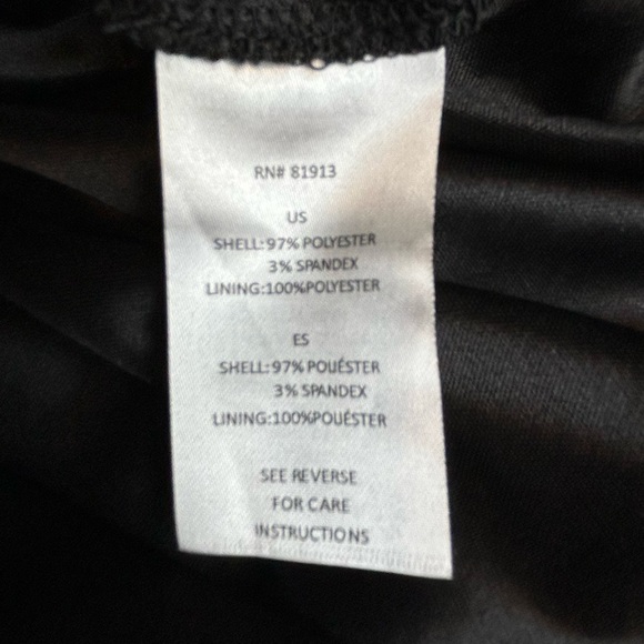 Dress Black w/ Red Cherries Flounce Top Elastic Waist Size M like … - Picture 10 of 11